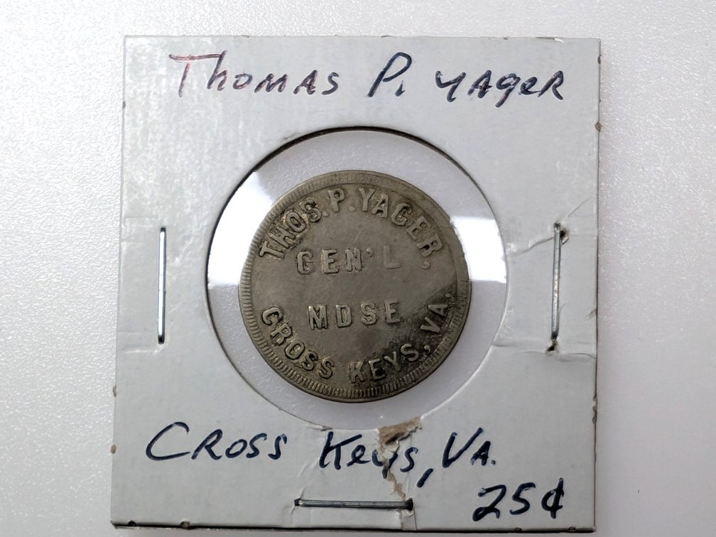 Thos P Yager 25 Cent Store Token