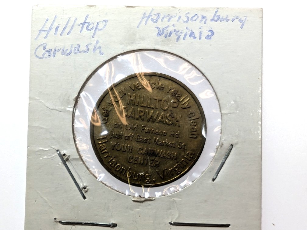 Hilltop Car Wash Token