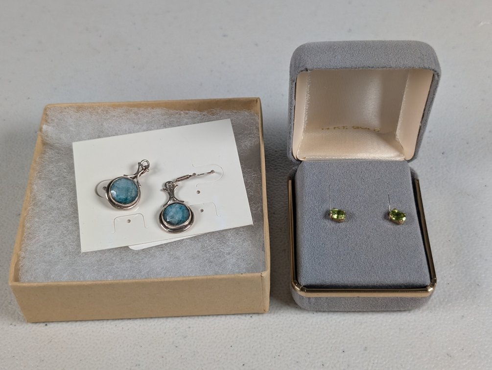 Earrings And Peridot Studs