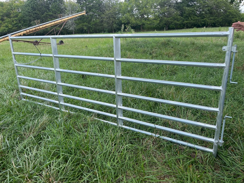 12’ Galvanized Gate, new
