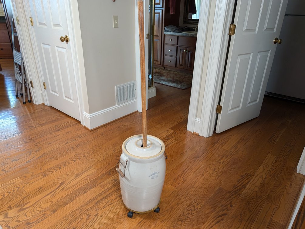 Five Gallon Crock Butter Churn