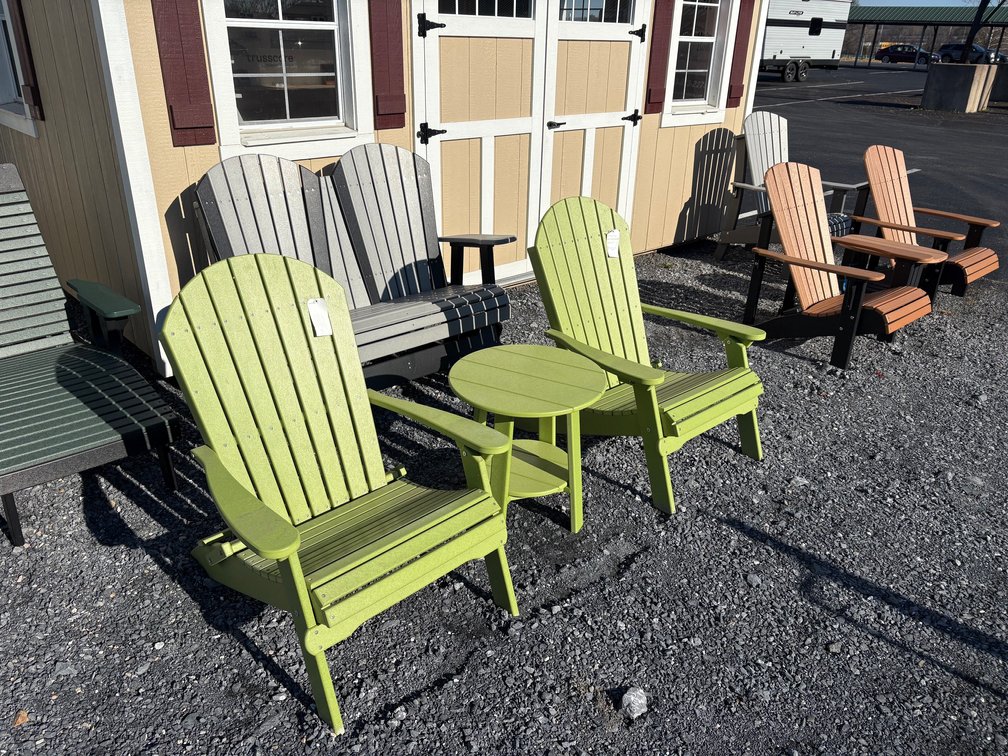 Folding Adirondack Chairs Table Set