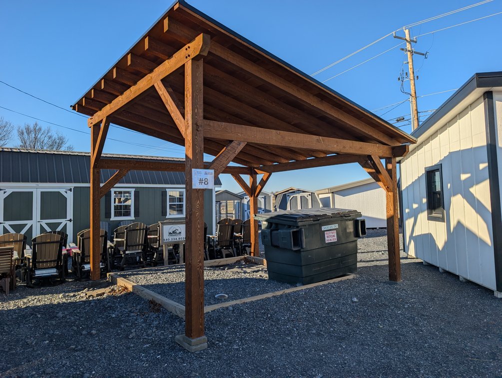 14x14 Lean-To Pavilion Floorless - HB25114