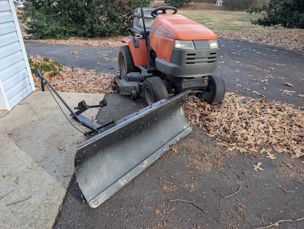 Husqvarna GTH2550XP Riding Mower with Snow Plow