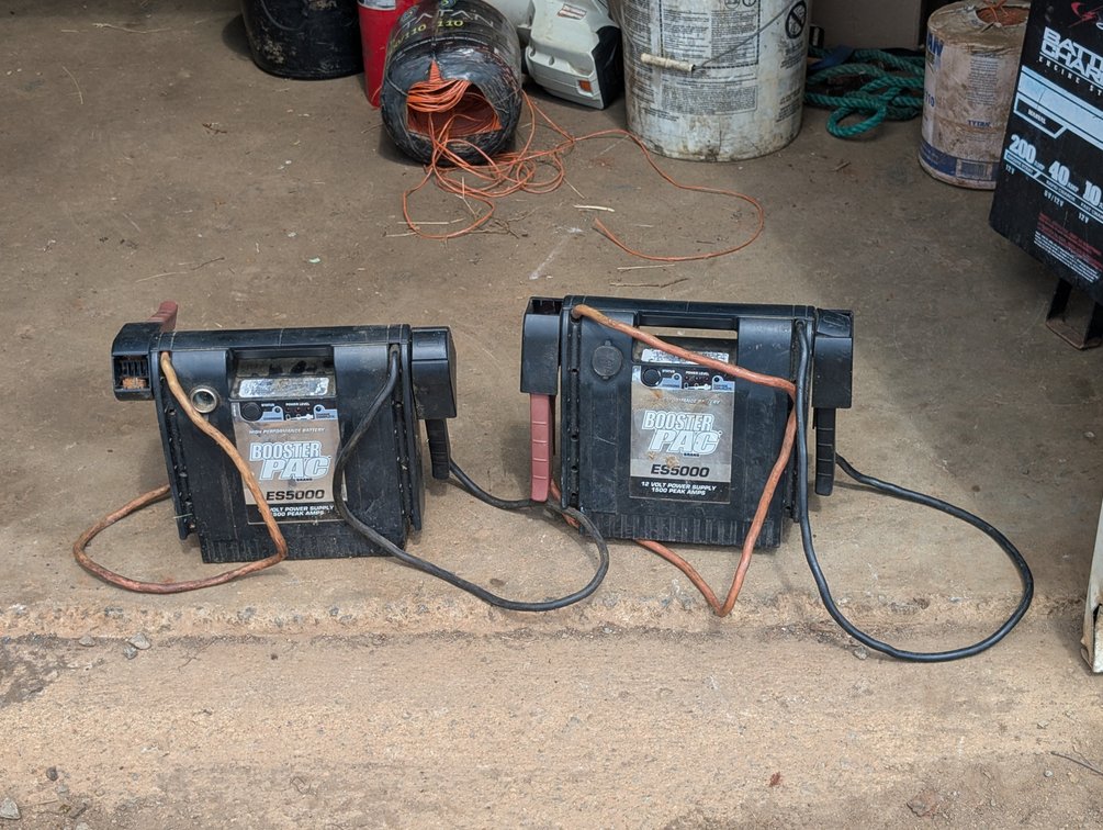 Two Booster Pac Jump Starters