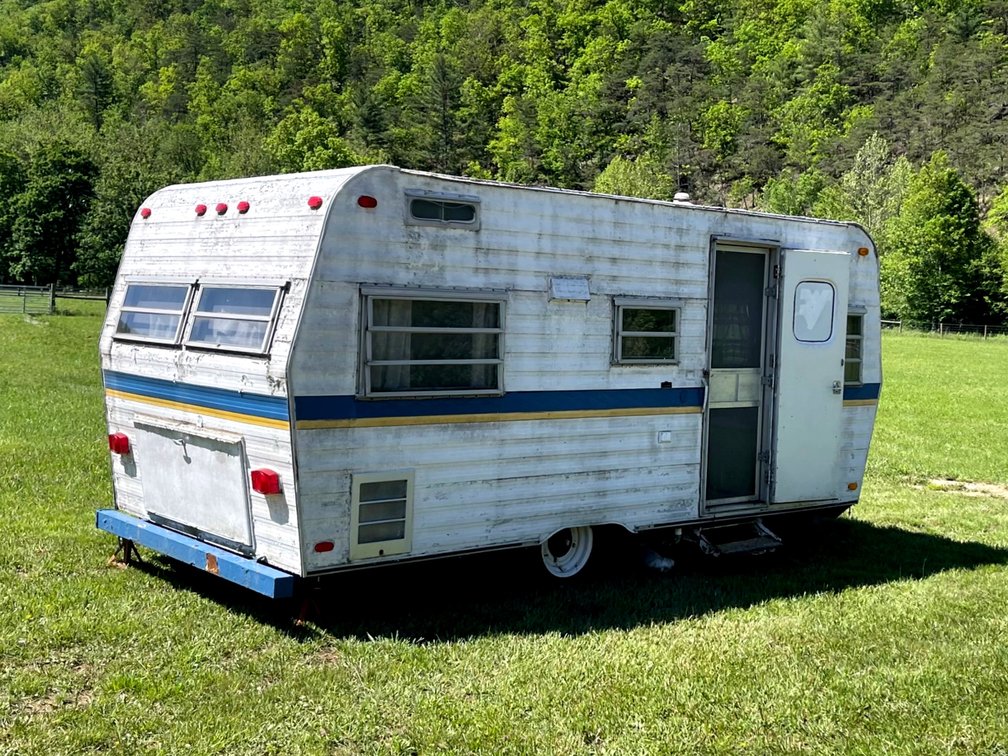 Vintage 1970 Vega camper with Camper Cover!