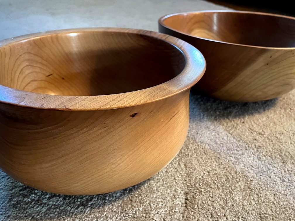 Handmade in Highland County Cherry Bowls (Two)