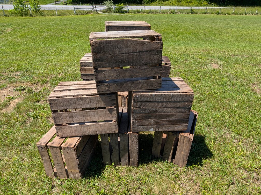 A Dozen Apple Crates (Twelve)