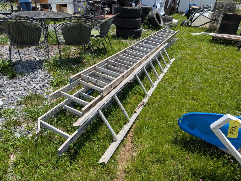 Three Extension Ladders