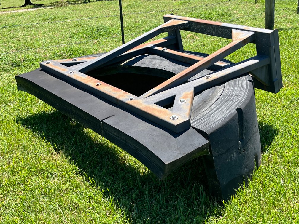 6’ Skid Steer Rubber Tire Scraper