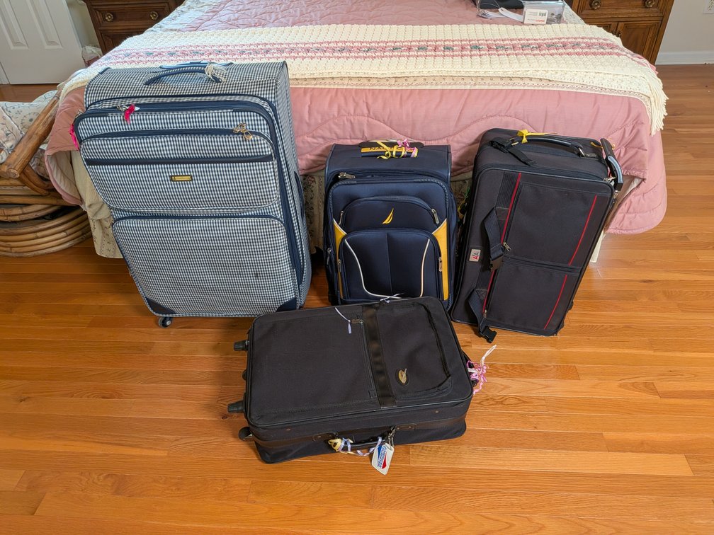 Assorted Softside Travel Luggage