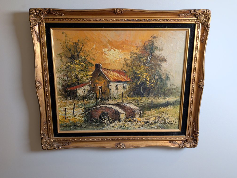 Robert Sills Gallery Framed Impasto Landscape Painting