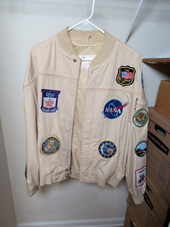 Arnold Palmer Souvenir Travel Patch Bomber Jacket Size L