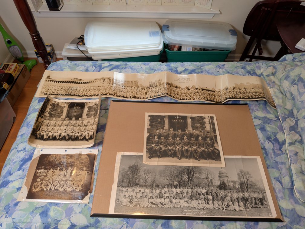 Vintage Military and School Group Photographs