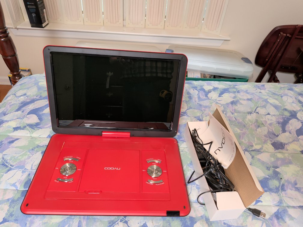 COOAU Model CU-121 Portable Video DVD Player