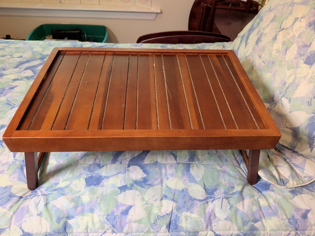 Slatted Folding Bed Tray