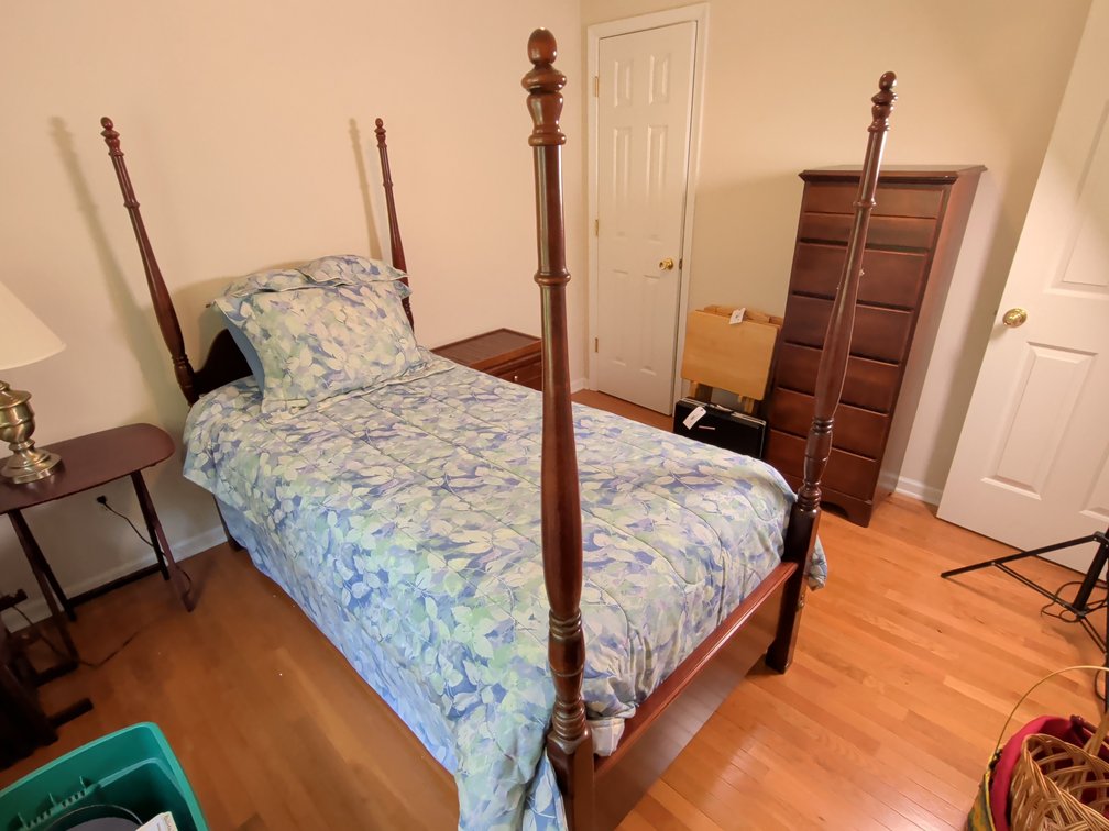 Ethan Allen Twin Four-Poster Bed