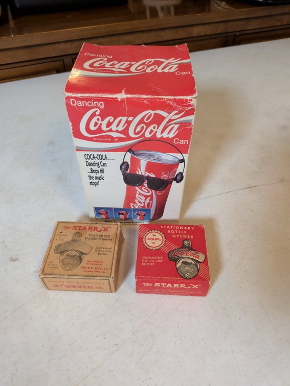 Coca-Cola Dancing Can & Starr X Soda Bottle Openers