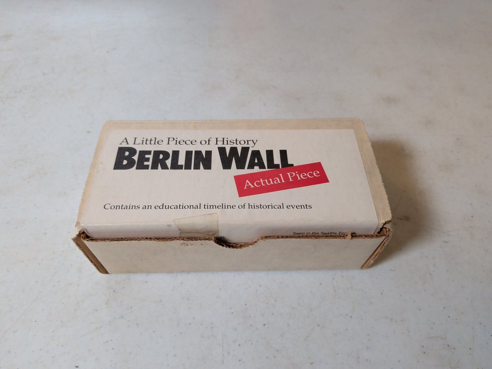 Commemorative Berlin Wall Artifact with COA