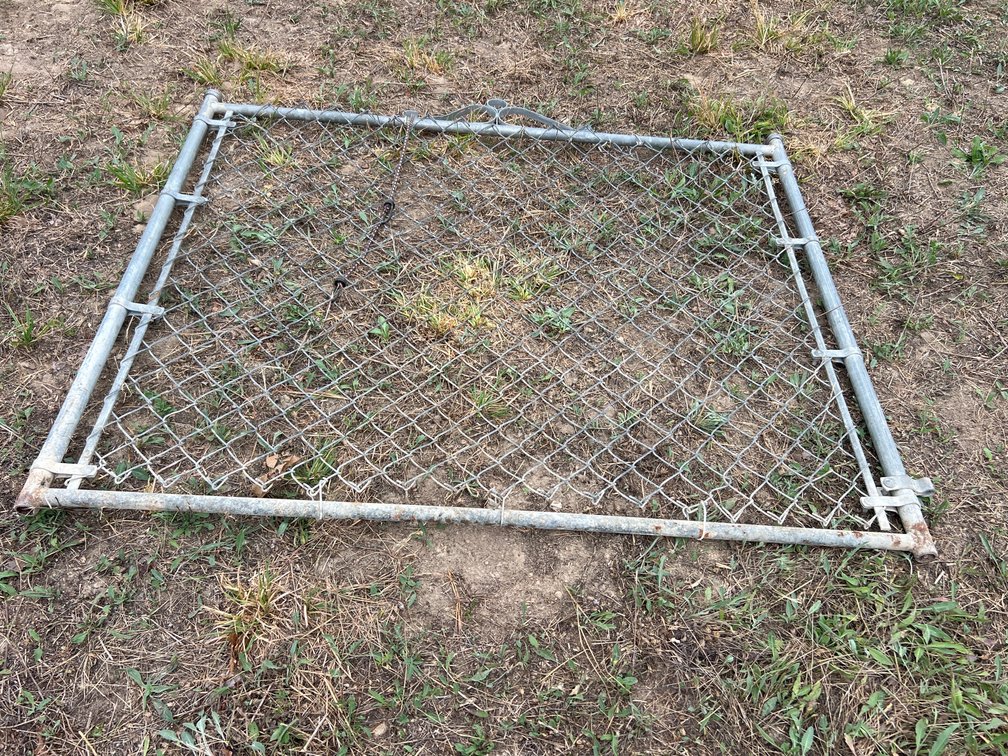 Galvanized Chain-Link Gate