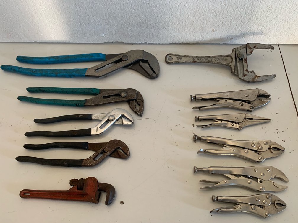 Assorted Hand Tools - Pliers and Wrenches