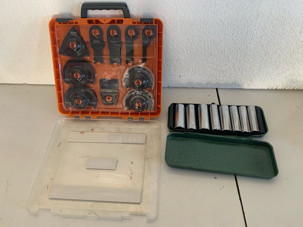 RIDGID Multi-Tool Blade Kit and Metric Deep Socket Set