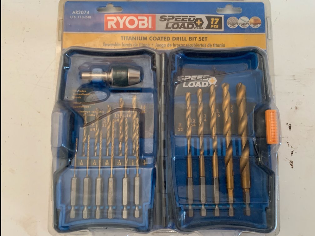 Ryobi SpeedLoad+ Titanium Coated Drill Bit Set AR2074