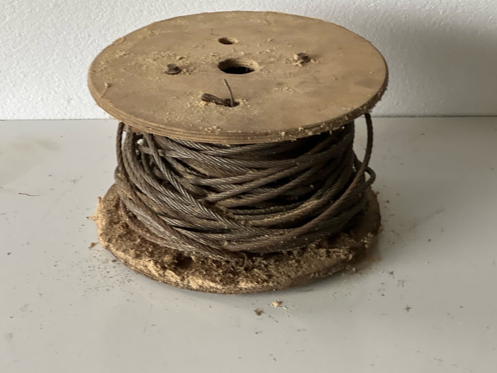 Multi-Strand Steel Wire Rope on Wooden Spool
