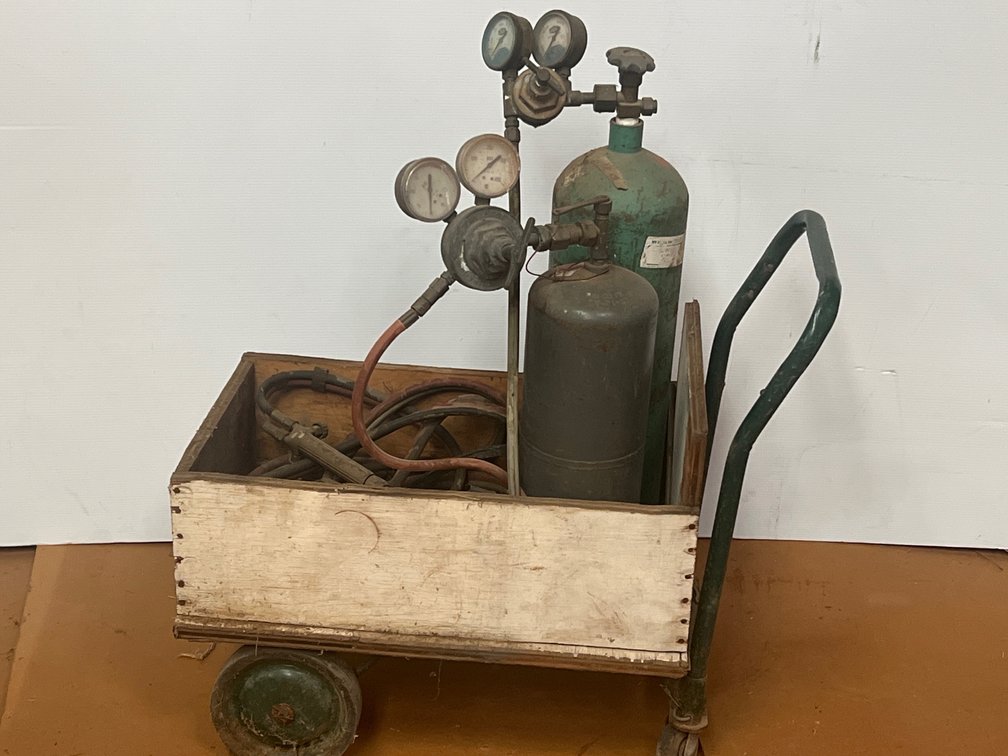 Portable Oxy-Acetylene Torch Outfit on Wheeled Cart