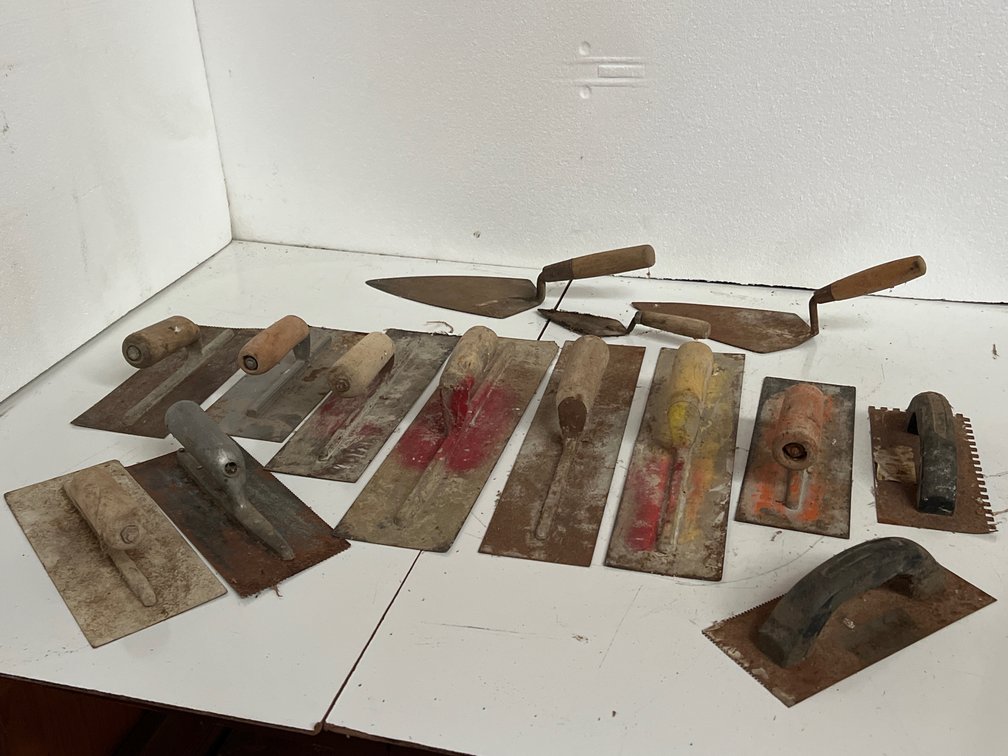 Concrete Finishing, Notched, and Masonry Trowels