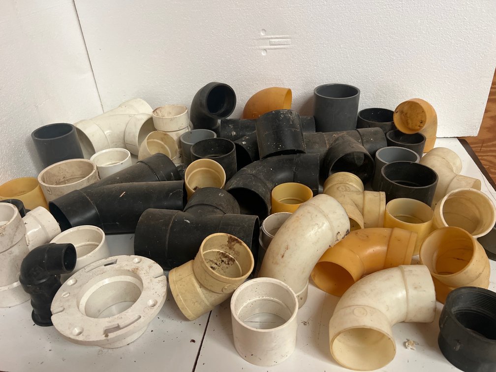 Plastic Plumbing Elbows, Tees, Couplings, and More