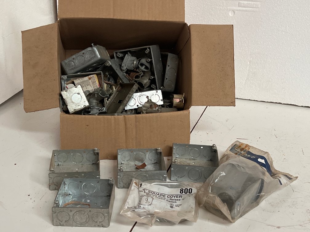 Electrical Junction Boxes, Switch Covers, and Conduit Fittings