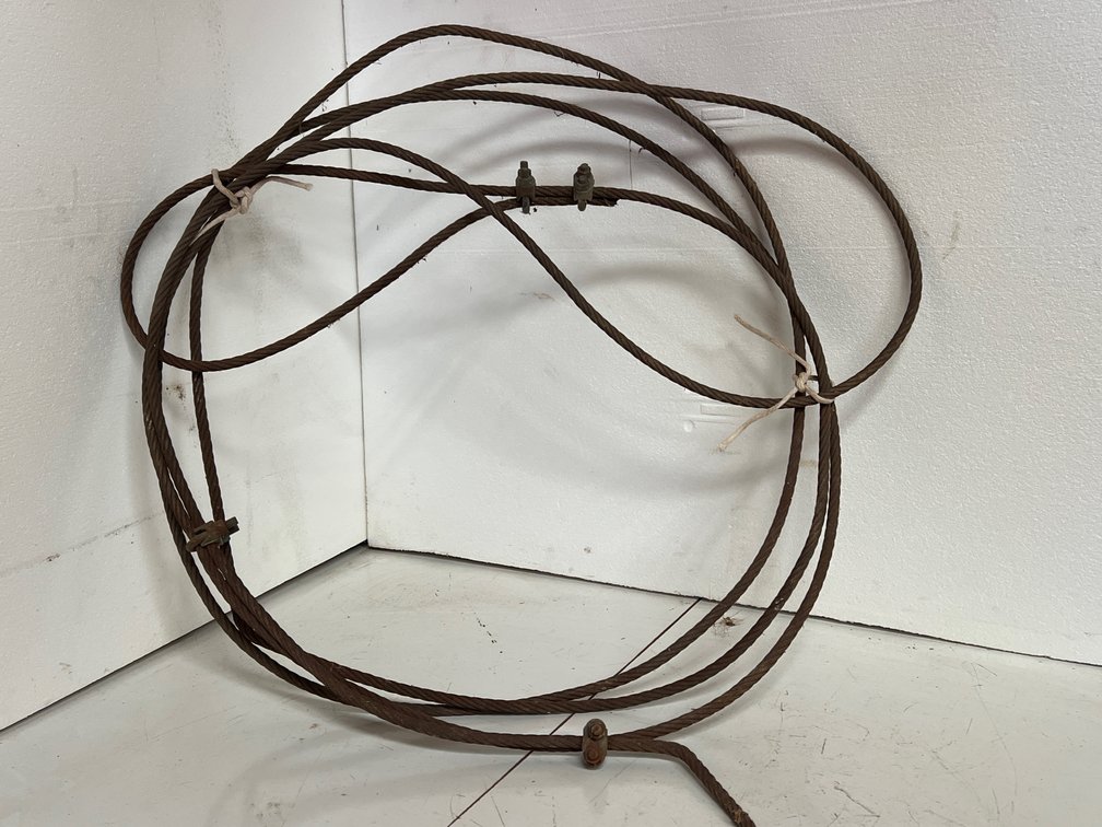 Coiled Steel Wire Rope Cable with Clamps