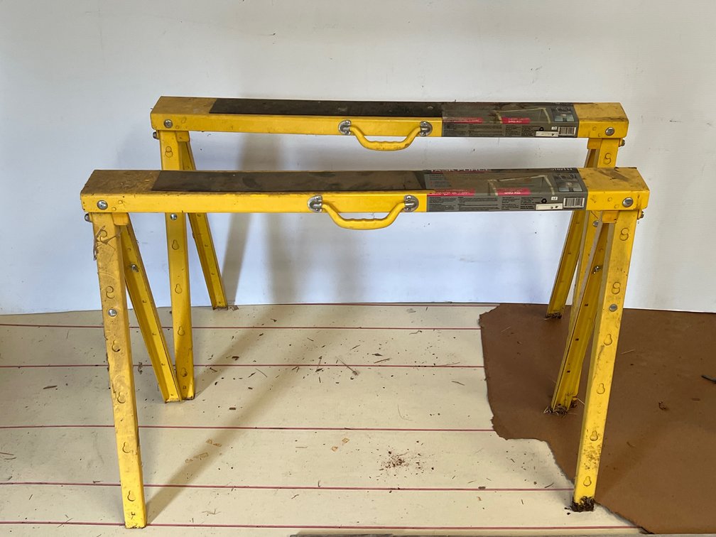 Task Force #0162 Heavy-Duty Folding Sawhorses