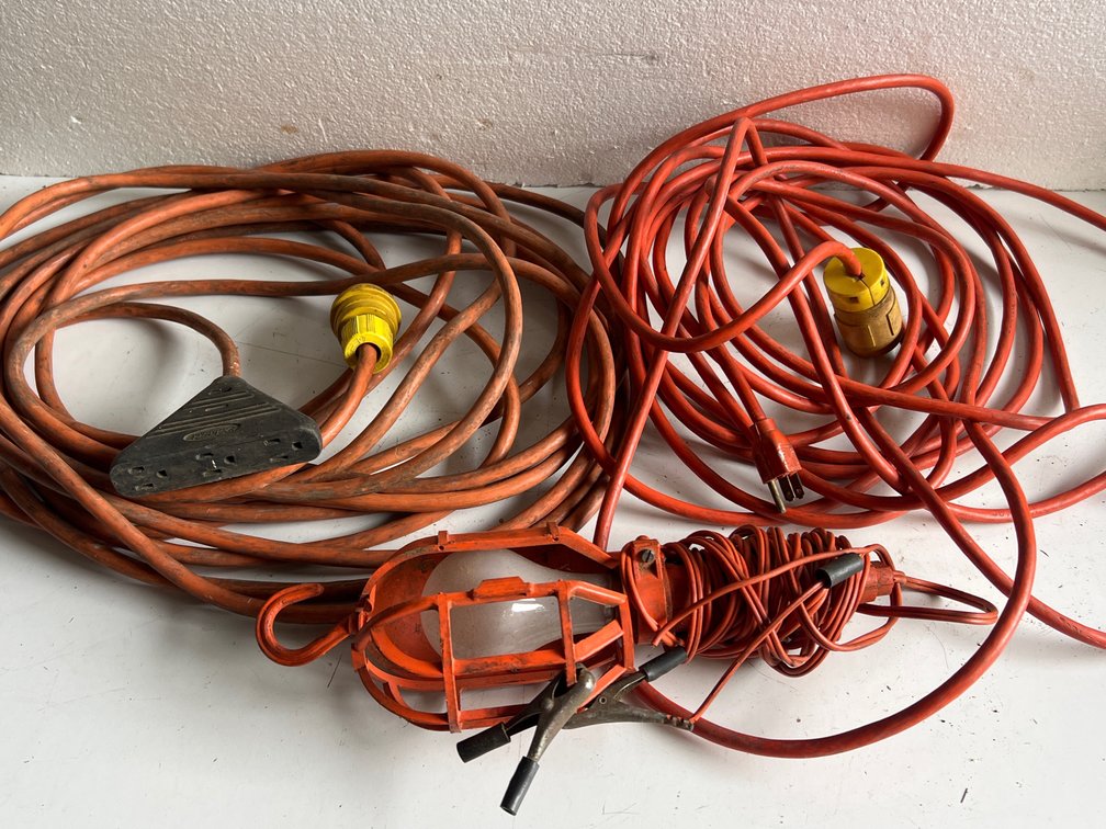 Orange Extension Cords and Trouble Work Light