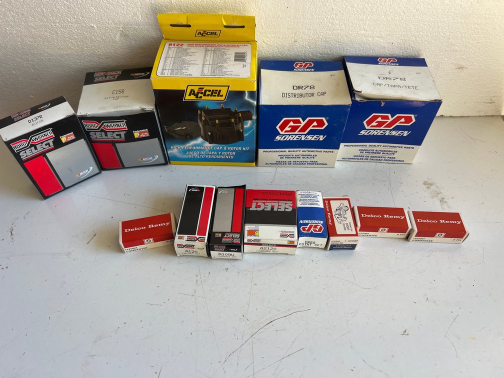 Automotive Distributor Caps, Rotors, and Ignition Contact Sets