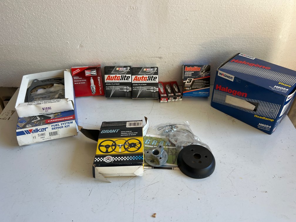 Spark Plugs, Carburetor Repair Kit, Headlamp, and More