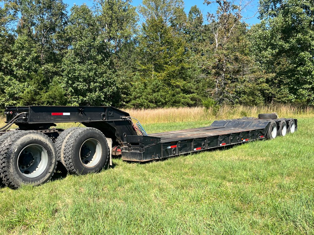 1986 Transcraft Tri-Axle Drop Deck Lowboy Trailer