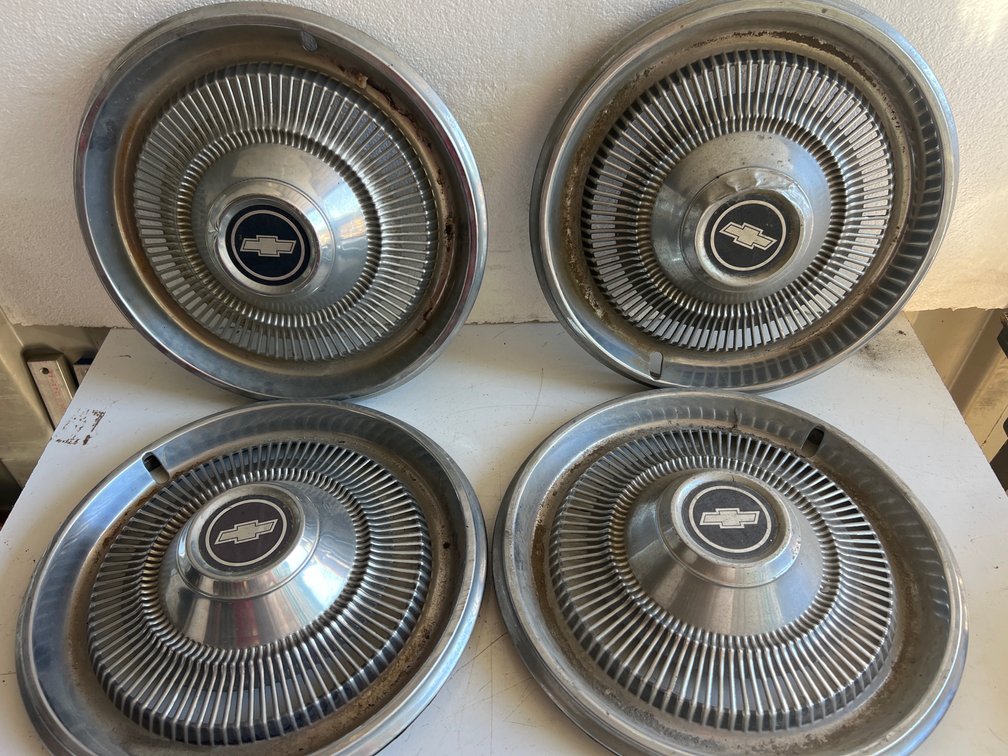 Four Chevrolet Wheel Covers