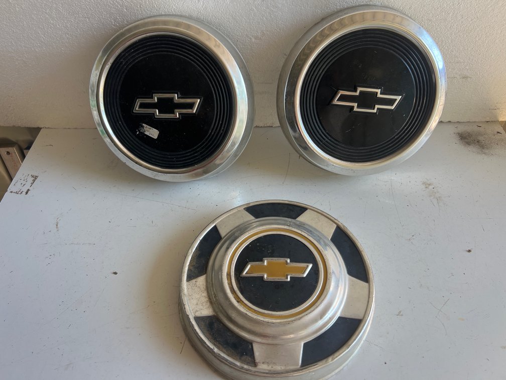 Three Chevrolet Center Caps