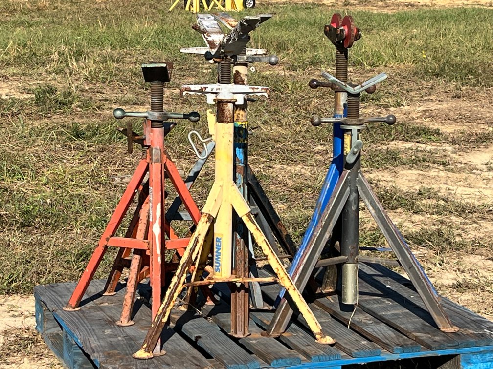 Adjustable Steel Tripod Pipe Jack Stands
