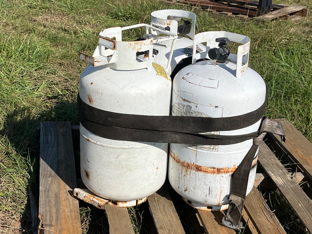 Three Propane Cylinders