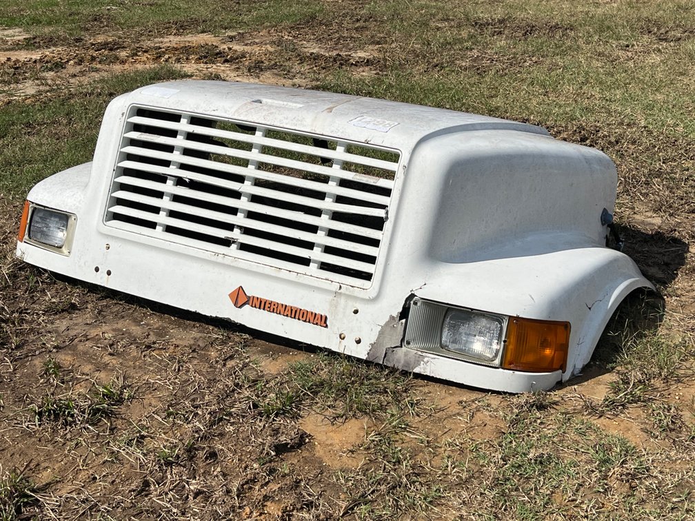 International Semi-Truck Fiberglass Hood Assembly