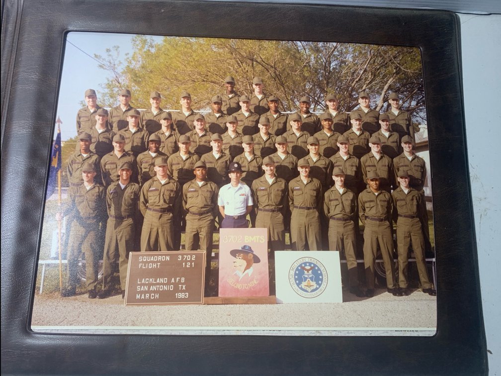 USAF Basic Military Training Class Photograph, Squadron 3702 Flight 121 (1983)