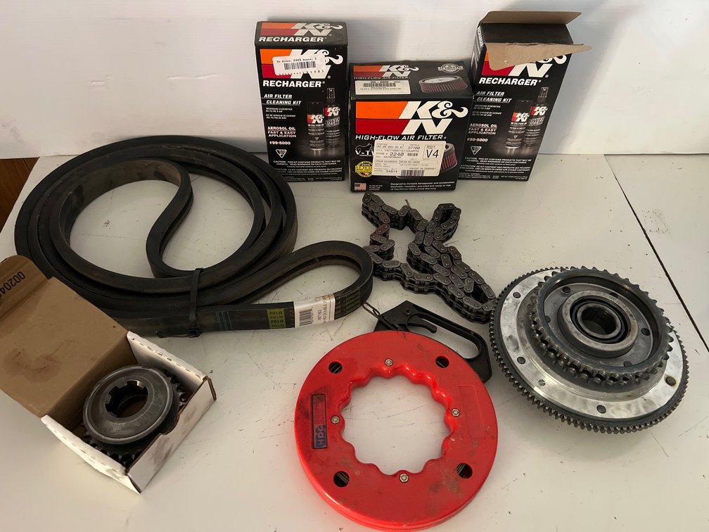Motorcycle Drive Parts, Air Filter Kits, and Fish Tape Reel