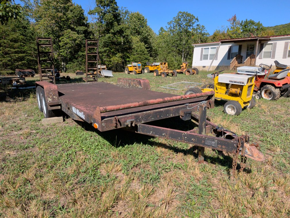 1997 Mid-Atlantic 18' x 7' Tandem Axle Flatbed Equipment Trailer