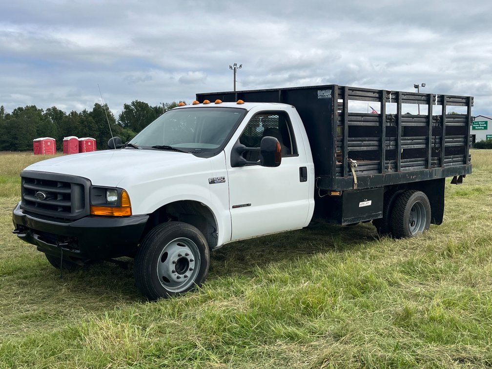2000 Ford F-550 Super Duty Stake Bed Dump Truck