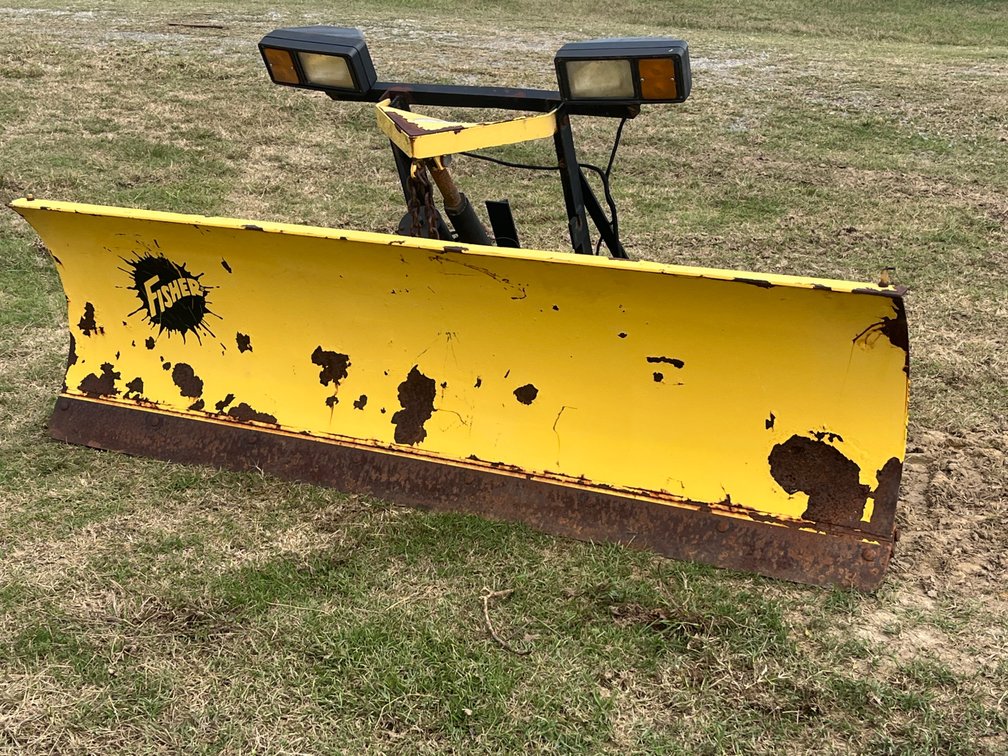 Fisher 90”Snow Plow with Mounting Frame and Lights