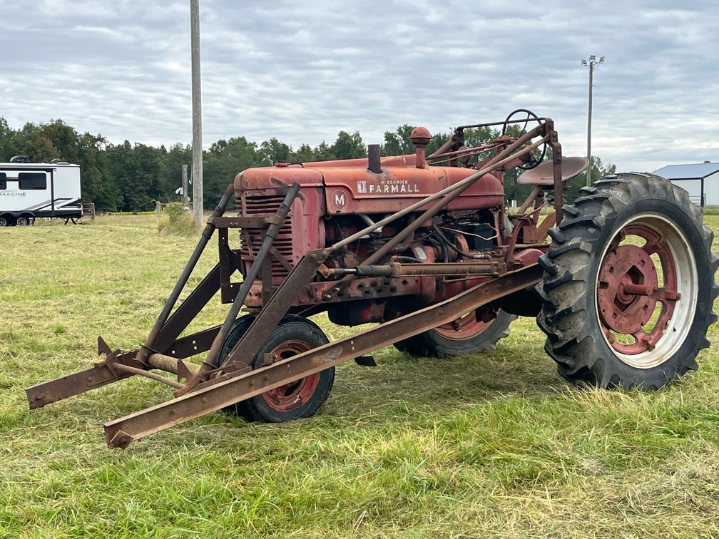 1948 McCormick Farmall M Tractor with McCormick 31 Loader Frame