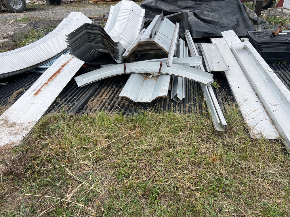 Galvanized Steel Arch Building Panels and Framing Components
